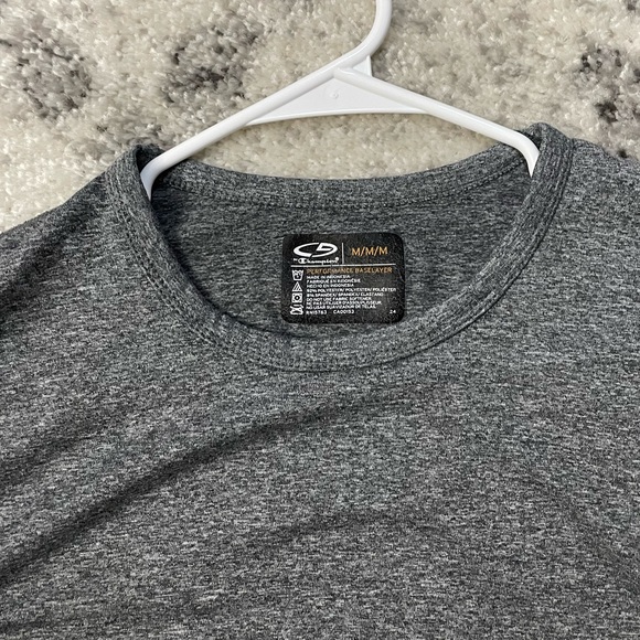 Champion Performance Baselayer Grey Long Sleeve Shirt Men's Size Medium - Picture 4 of 14